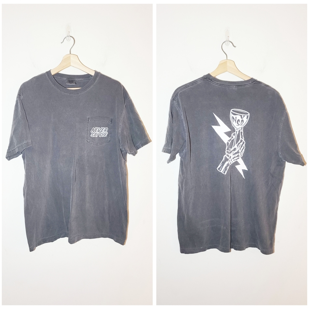 Never Say Die Pocketed Band Tee